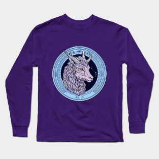 Aries Zodiac Sign Horoscope Long Sleeve T-Shirt